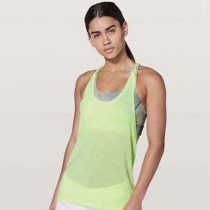Lululemon 8 Layer Tank Top over Sports Bra Workout Racerback